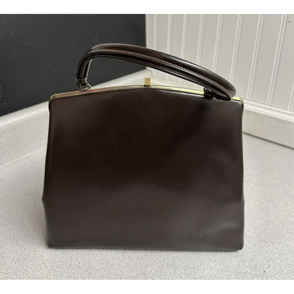 Vintage Socialites By Theodor Of California Purse Patent leather Dark Chocolate